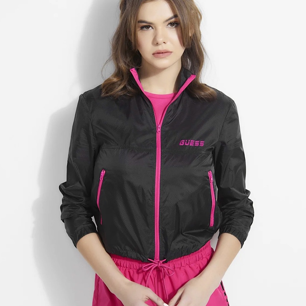 Guess Cropped Windbreaker Sport Women’s Jacket M